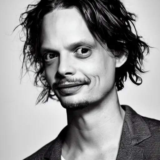 Image similar to a portrait photo of matthew gray gubler from criminal minds