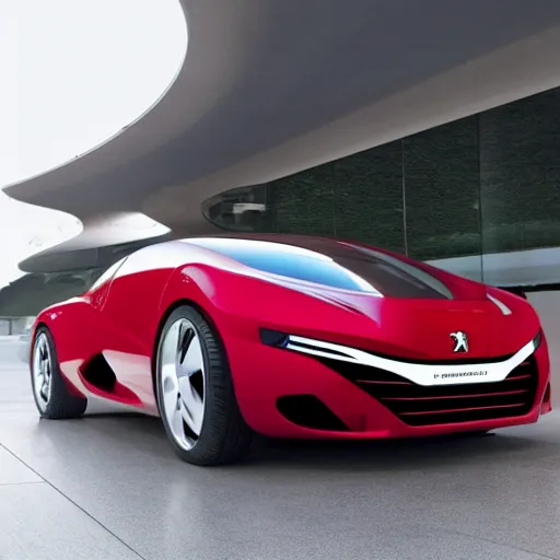 Image similar to a Peugeot car, made by Pininfarina