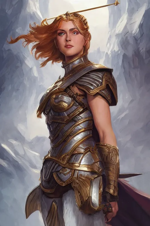 Image similar to amazon valkyrie athena, d & d, fantasy, portrait, highly detailed, headshot, digital painting, trending on artstation, concept art, sharp focus, illustration, art by artgerm and greg rutkowski and magali villeneuve