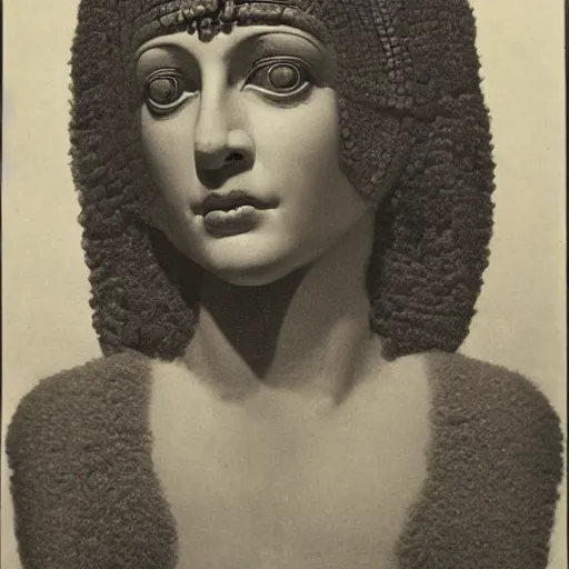 Prompt: portrait of cleopatra, by karl blossfeldt