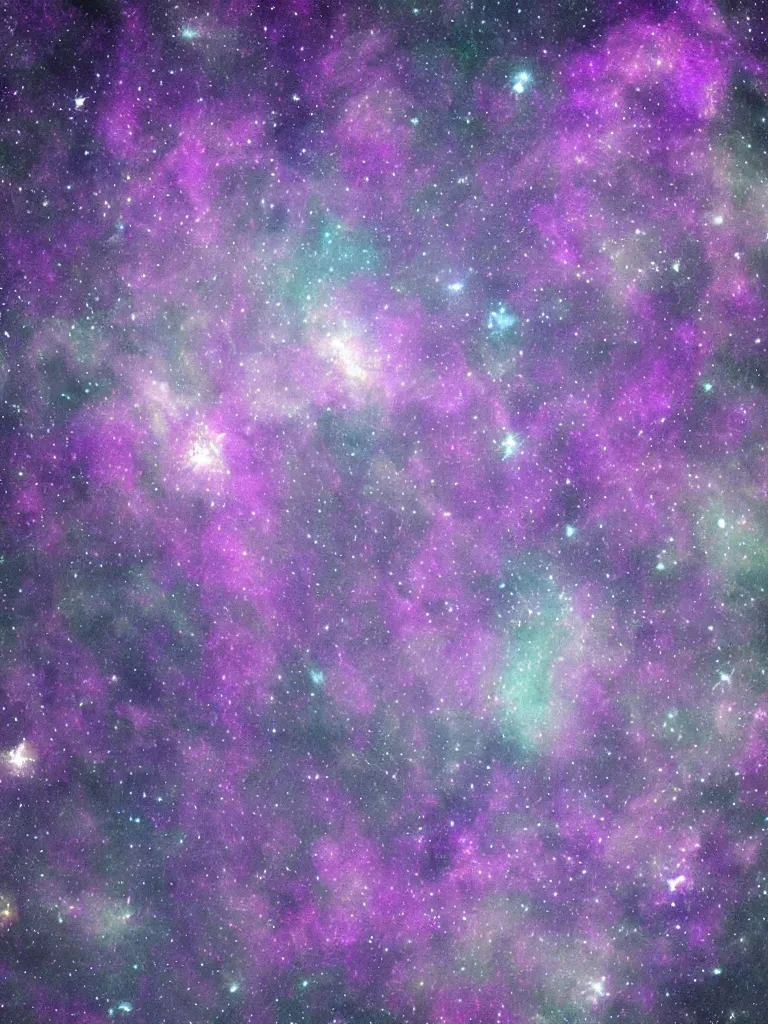 Image similar to purple holographic hill with stars in the sky