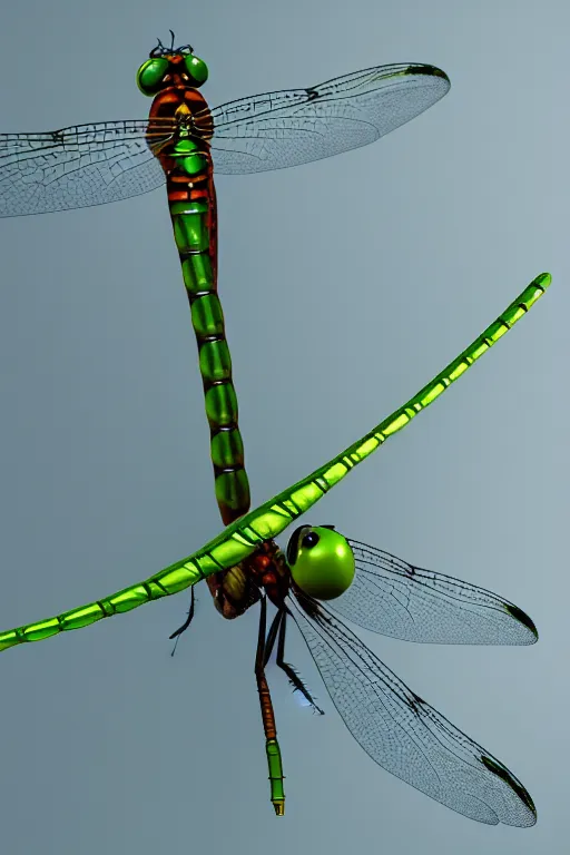 Image similar to a macro photograph of a dragonfly by adam gor, 3 d, trending on artstation, octane render, 8 k