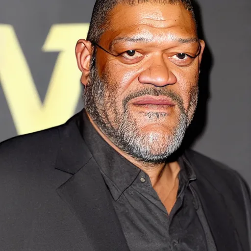 Image similar to laurence fishburne dressed as a burnt fish