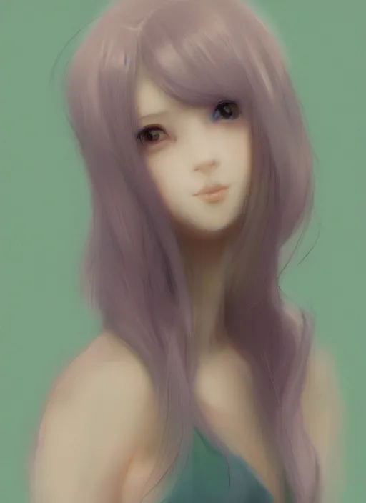 Image similar to pastel texture, matte painting hyperpop portrait trending on pixiv