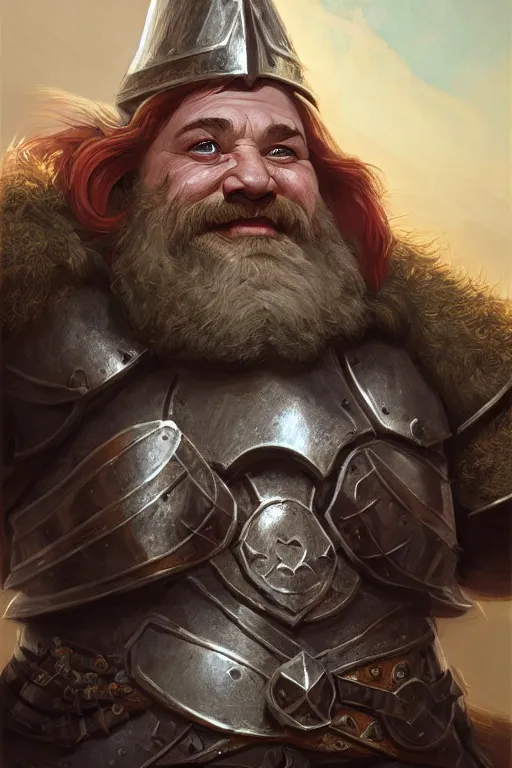 Image similar to dwarf knight portrait, highly detailed, d & d, fantasy, highly detailed, digital painting, trending on artstation, concept art, sharp focus, illustration, global illumination, ray tracing, realistic shaded, art by artgerm and greg rutkowski and fuji choko and viktoria gavrilenko and hoang lap