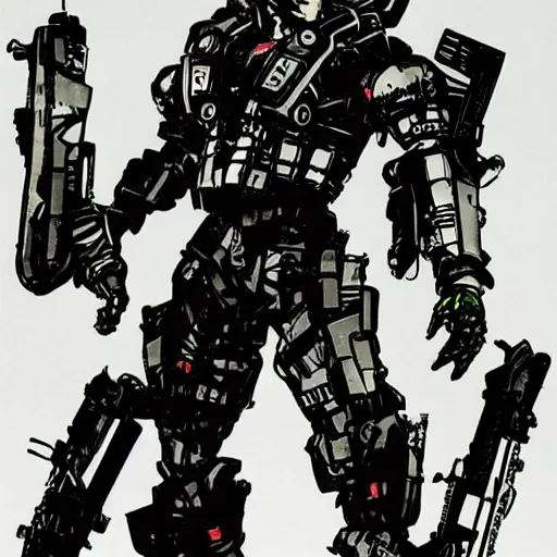 Image similar to jetstream sam by yoji shinkawa