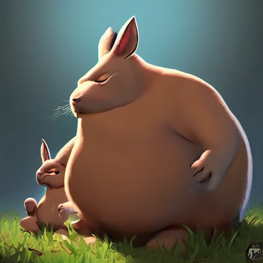 Image similar to bigger chungus, award - winning, artstation,