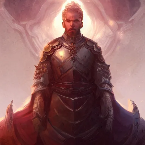 Image similar to portrait of John TotalBiscuit Bain as the god king emperor, realistic character concept, high fantasy, light atmosphere, golden ratio, cinematic lighting, hyperdetailed, high resolution, insanely detailed and intricate, artstation, Marc Simonetti, Greg Rutkowski