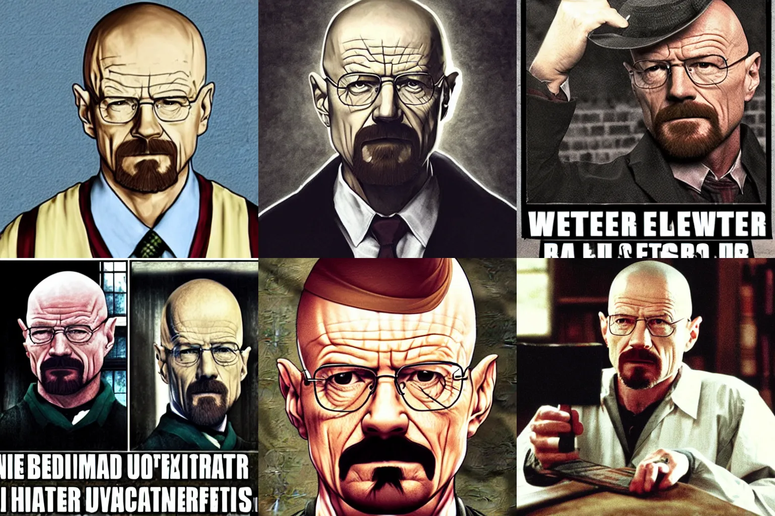 Prompt: Walter White as a Hogwarts student