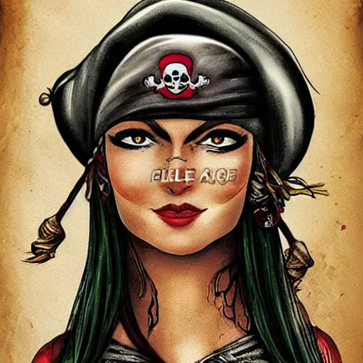 Image similar to female pirate art by felice house.