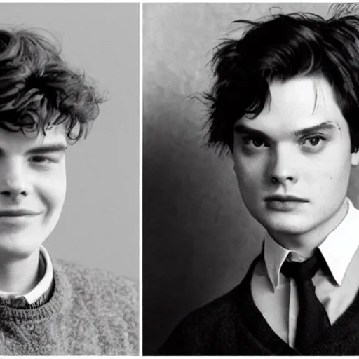 Image similar to Gilbert Blythe and johnny deep as college students