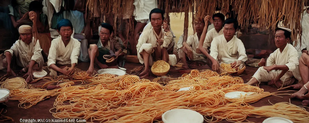 Image similar to the spaghetti trade in the indian ocean, tang dynasty, canon 5 0 mm, kodachrome, in the style of wes anderson, retro