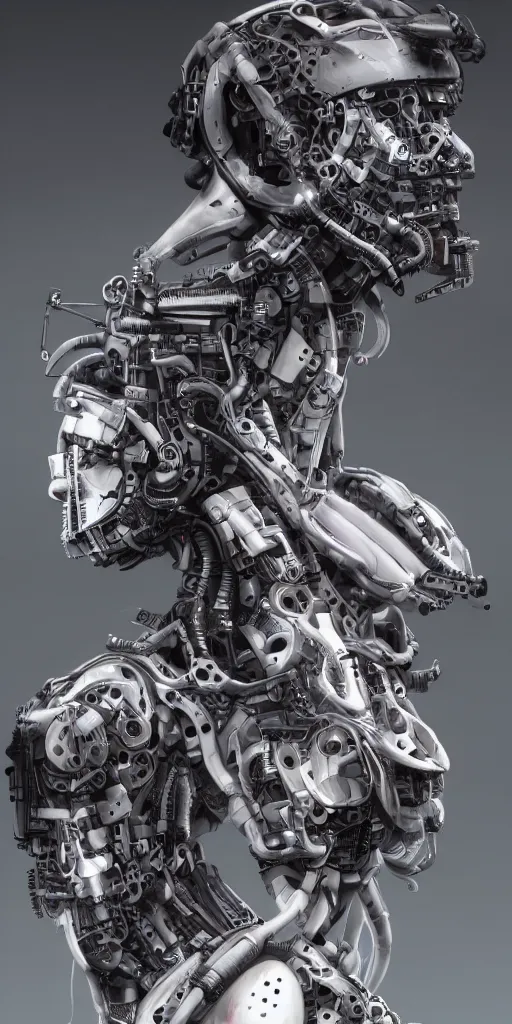 Image similar to concept art, various mechanical prostheses that can enhance human function, listed one by one, cyberpunk, precision, high detail, 8 k.