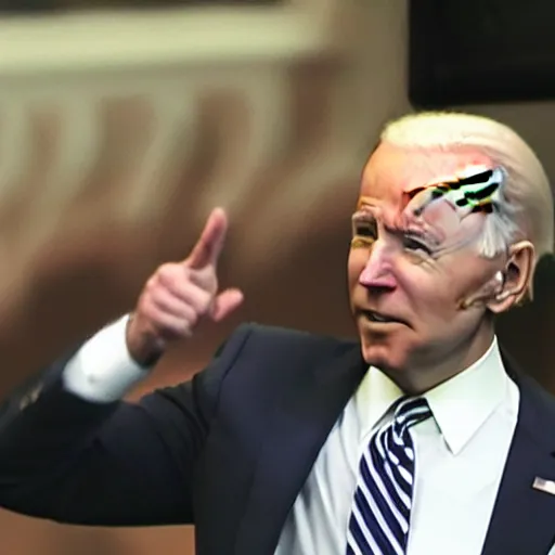 Image similar to joe biden dabbing