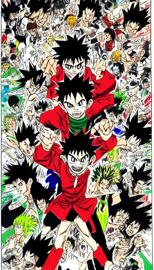 Image similar to rage, by yoshihiro togashi