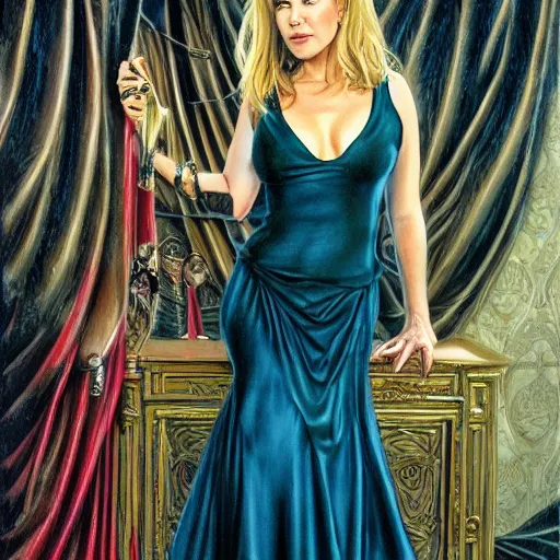 Prompt: Christina Applegate, by Mark Brooks, by Donato Giancola, by Fiona Stephenson