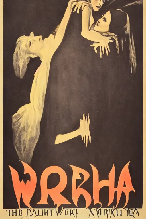 Image similar to movie poster for dark witch, 1 9 2 0