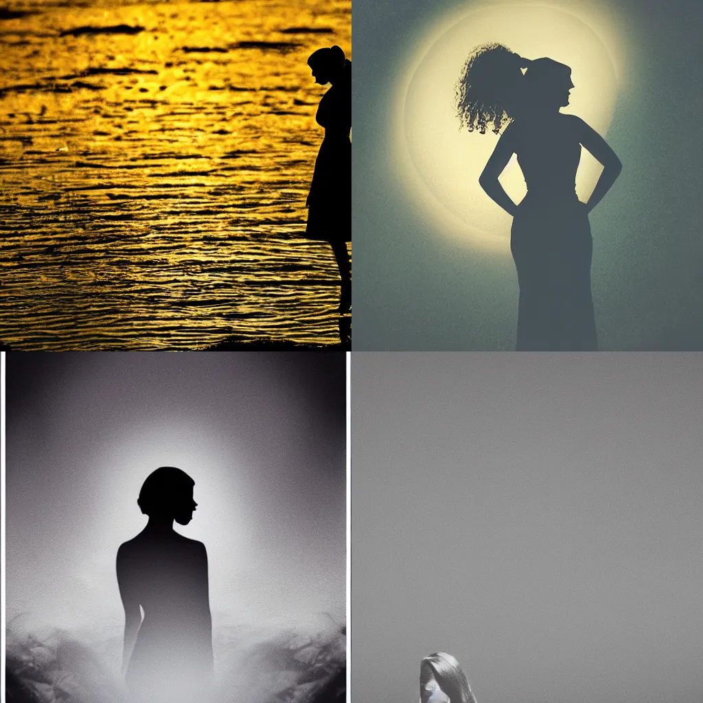 Prompt: the silhoute of a wome