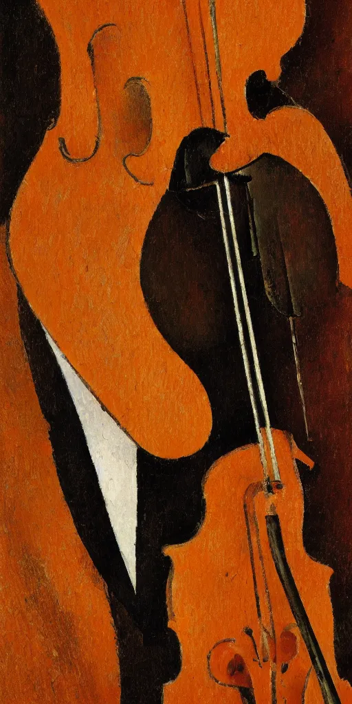 Image similar to violin player portait by modigliani, intricate, highly detailed, hyper realistic, soft shadow, dslr, 4 k