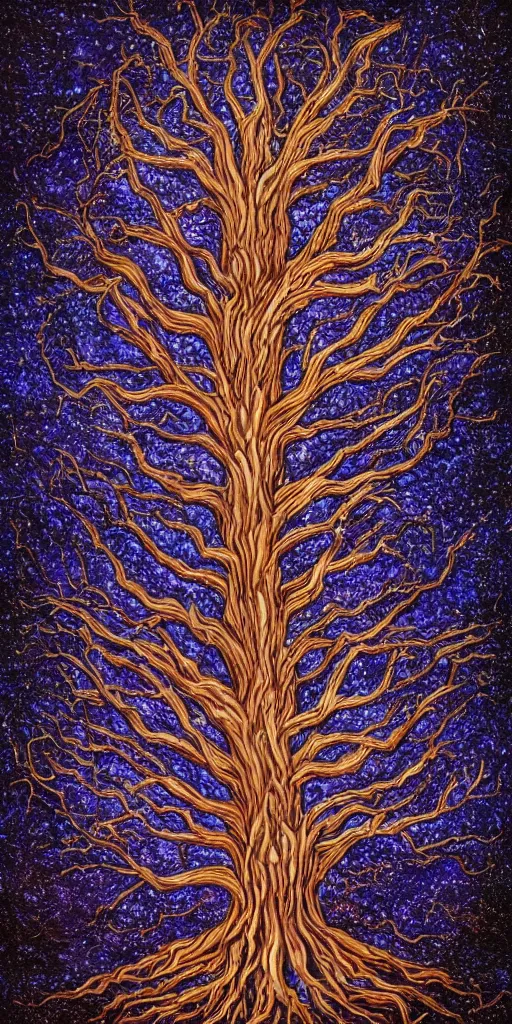 Image similar to a detailed portrait of the ancient tree of power