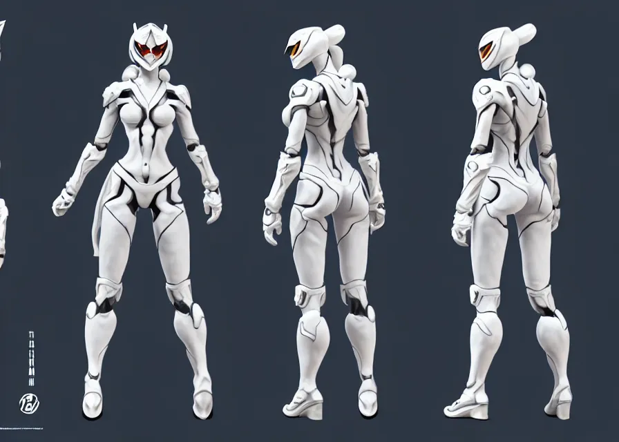 Image similar to female kamen rider character concept art sprite sheet of abstract white tiger concept, big belt, wing, human structure, concept art, hero action pose, human anatomy, intricate detail, hyperrealistic art and illustration by irakli nadar and alexandre ferra, unreal 5 engine highlly render, global illumination