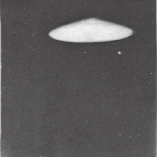 Image similar to found footage grainy black and photo of a ufo in 1920