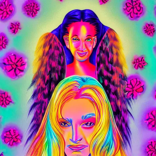 Image similar to photo of young woman by lisa frank