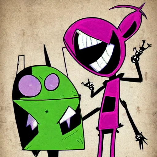 Image similar to invader zim