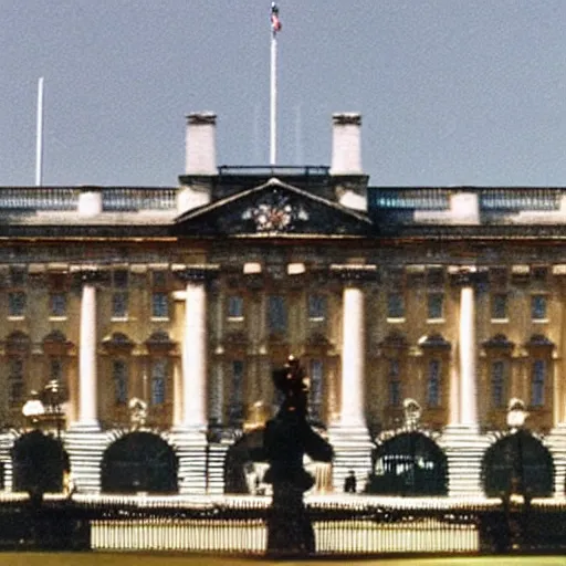 Image similar to Buckingham Palace as an American White House, Patriotic Fourth of July