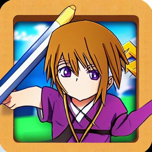 Image similar to anime pencil as clash of clans app icon