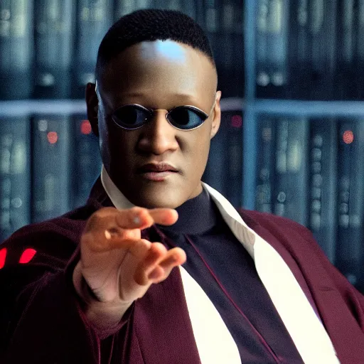 Prompt: UHD candid photo of Morpheus selling red pills to schoolchildren, accurate face, UHD, photorealistic, correct face, photo by Annie Leibowitz