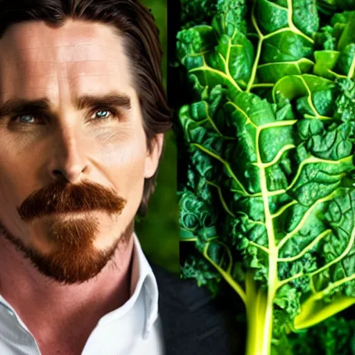 Image similar to christian bale as a kale