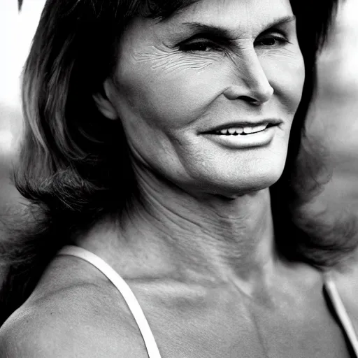 Image similar to bruce jenner, feminine, beautiful, photography, 4 5 mm lens,