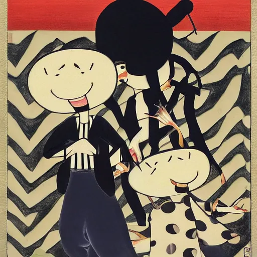 Prompt: the grim adventures of billy and mandy, oil painting, by ikenaga yasunari and ayana otake and ko rakusui