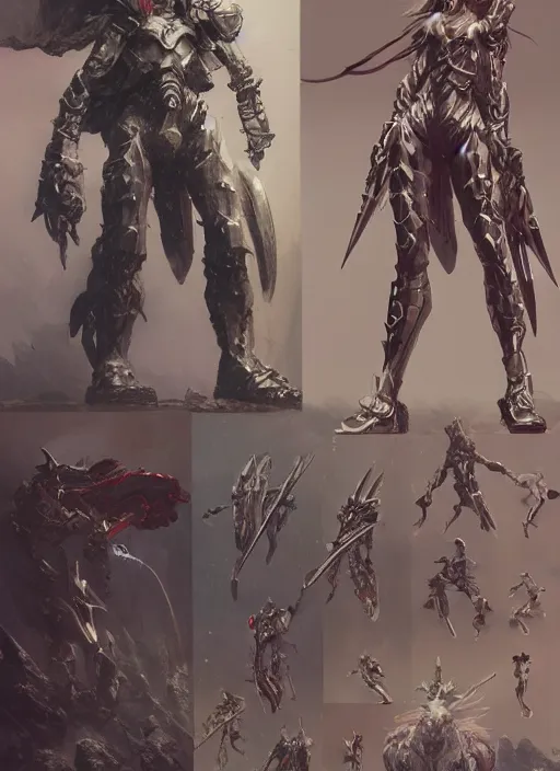 Image similar to character design game art digital 3 d girl viking evangelion cyborg armor by gaston bussiere, anna nikonova aka newmilky, greg rutkowski, yoji shinkawa, yoshitaka amano, tsutomu nihei, muira, moebius, donato giancola, riccardo federici, trending on artstation, featured on pixiv