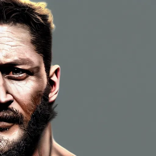 Image similar to Tom Hardy as wolverine 4K quality Photorealism