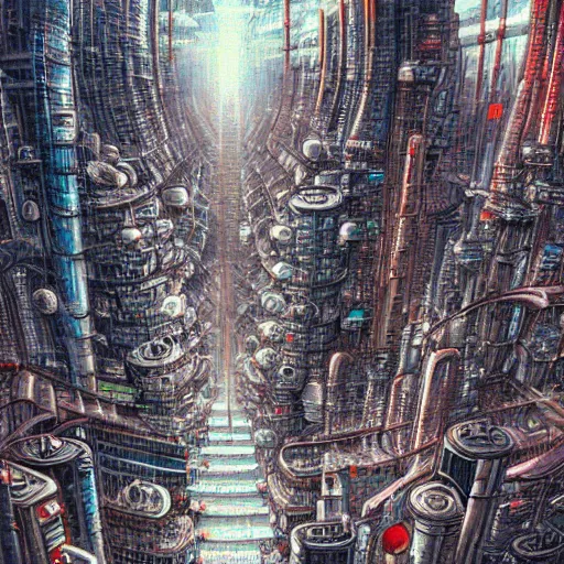 Prompt: highly detailed futuristic city akira cityscape, katsuhiro otomo style painting