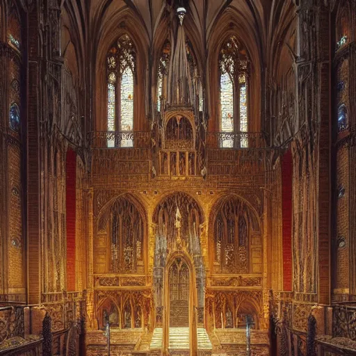 Image similar to bendigo cathedral, highly detailed, illustration, fantasy art, in the style of greg rutkowski, epic, fantasy, intricate, hyper detailed, artstation, 3 d concept art, smooth, sharp focus, ray tracing