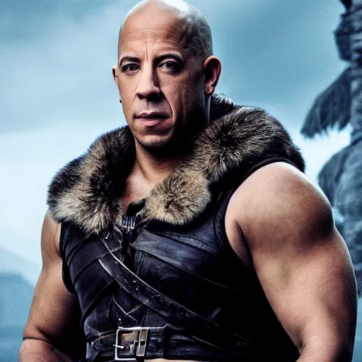 Image similar to vin diesel as a viking