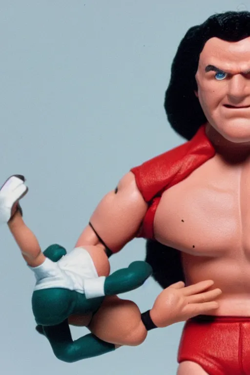 Image similar to mark mcgowan as a 1 9 8 0 s wrestling action figure, premier of western australia,