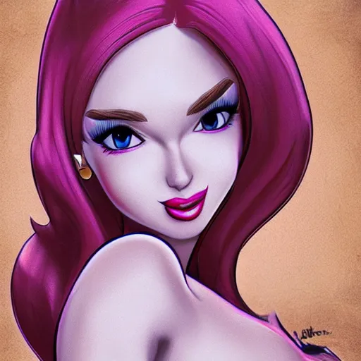 Image similar to Jessica Rabbit cosplaying as Lola Bunny, by artgerm, deviantart