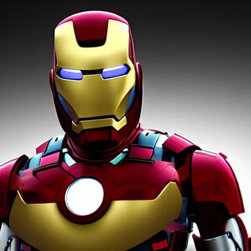 Image similar to minion iron man, UHD, hyperrealistic render