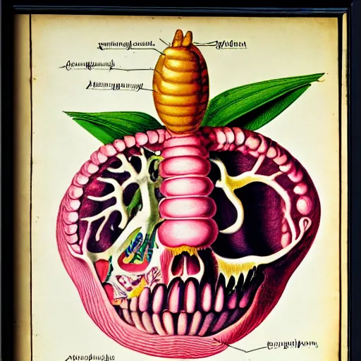 Prompt: anatomical diagram of kirby, by maria sibylla merian