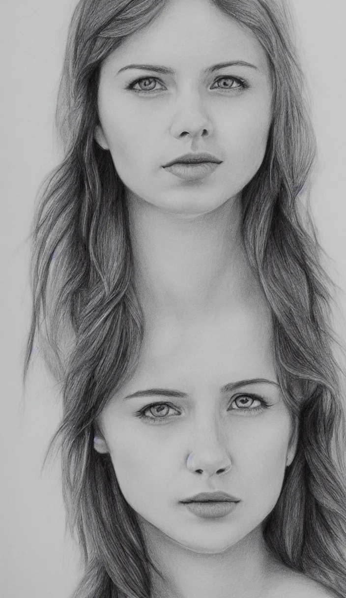 Prompt: pencil drawing of Dasha Nekrasova, highly detailed