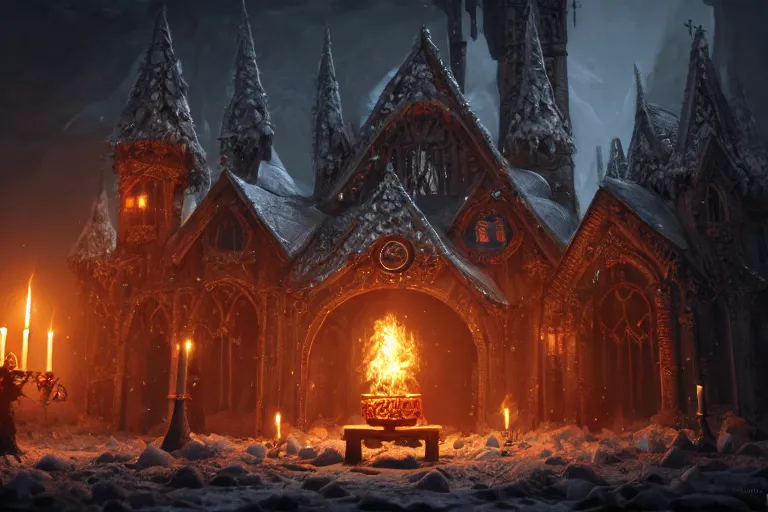 Image similar to an extremely detailed concept art of a gothic fantasy jingle bell infused with magic, trending on artstation, digital art, 4 k, intricate, octane render, sharp focus