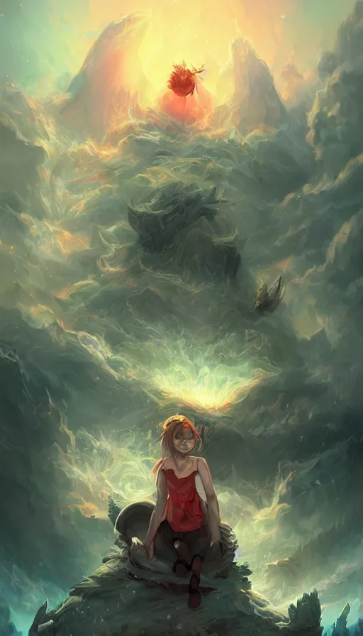 Image similar to the end of the world, by ross tran