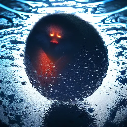 Prompt: a baby phoenix inside a water drop cinematic lighting ultra detail ultra realistic photo realistic octane render 4k