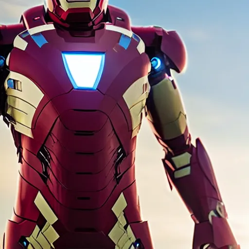 Image similar to ironman in the praetor suit, 4k, high detail, high-resolution photograph, professional photography, ultra-detail