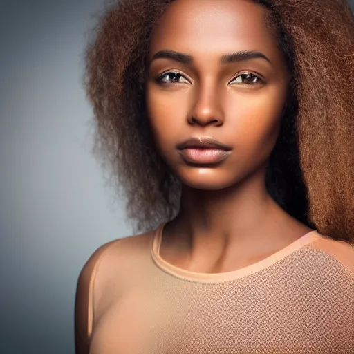 beautiful female angel, brown skin, asymmetrical face, | Stable ...