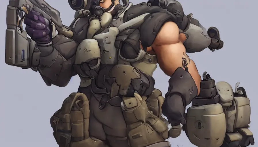 Prompt: Concept art for new Overwatch character: The Saboteur, French Special Ops, Short, Nimble, Sly, Silenced Five-Seven Pistol is his Main Weapon, Uses Explosives, Charge Explosives, C4 Explosive, Roguish, Hand Grenades, Undead theme, Martyrdom, Dark Humor, Widowmaker's former lover, Cursed, Immortal, Male, Rugged, Daggers, High-tech, Fast, Black and Green